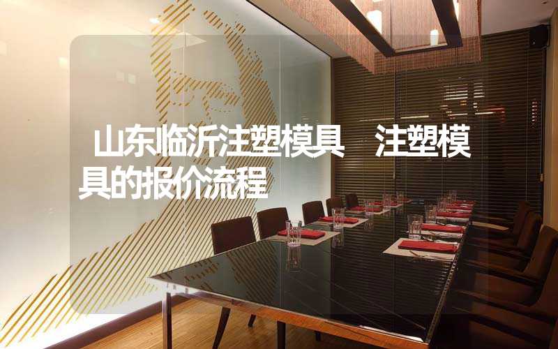 山东临沂注塑模具 注塑模具的报价流程